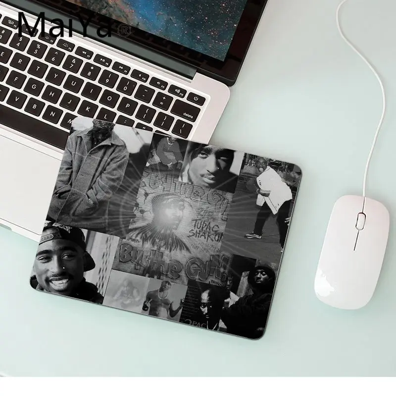 MaiYaCa Лидер продаж 2pac Тупак и Biggie высокоскоростной коврик для мыши размер для 18x22 см 25x29 см резиновые коврики