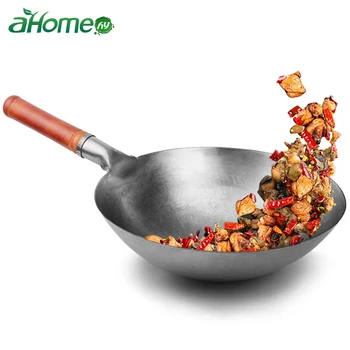 

Kitchen Iron Cookeware Chinese Woks Traditionl Handmade Wok Non-coating Cooking Pot Cast Iron Pot Cast Iron Skillet