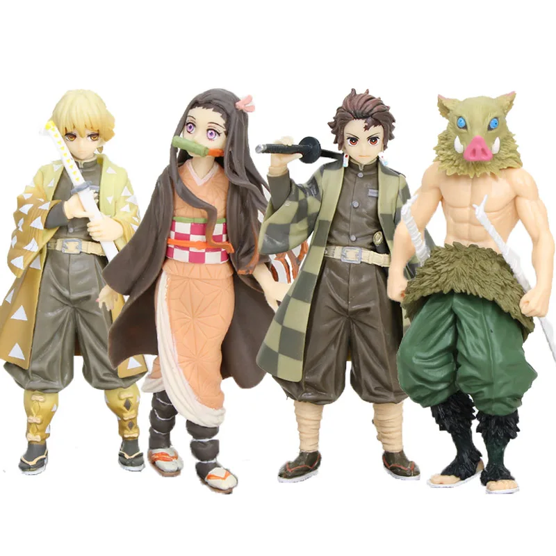 Экшн-фигурка Tanjirou из аниме рассекающий демонов игрушка ПВХ 18 см no Yaiba Kamado Nezuko Agatsuma