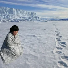 Многоразовое тепловое Одеяло складной легкий водостойкий не боится ветра и защищает от солнца портативное пончо коврик для кемпинга