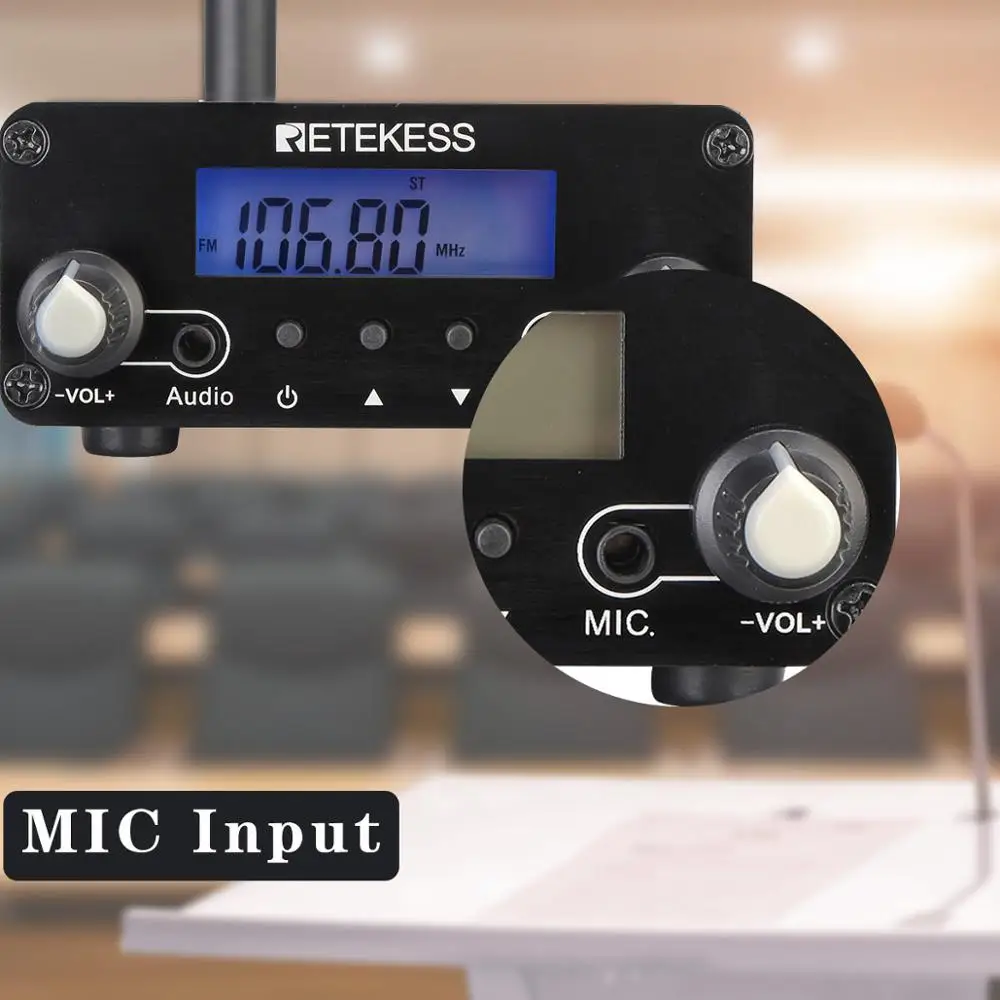 Retekess Tr508ワイヤレスミニfmラジオ放送送信機ステレオステーションためドライブイン教会 Microphones Aliexpress