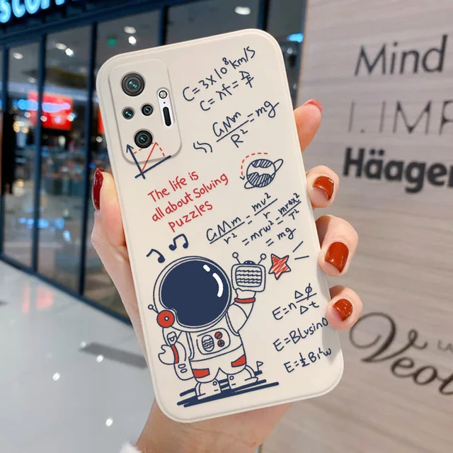 Poco X3 Pro Case Astronaut Soft Case For Xiaomi Redmi Note 10 9 Pro 8 Case Note9 Pro 11 9S 10S Little X3 9 T 9C NFC 9T 9A Cover K273
