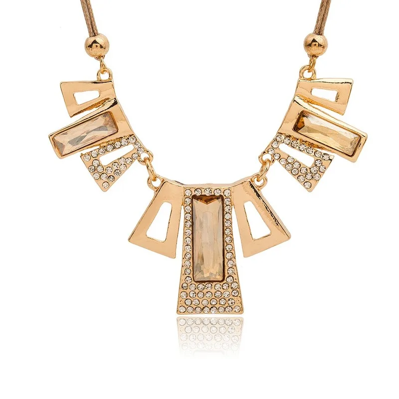 New Fashion Flawless Female Girl Women Girlfriend Alloy Chain Triangle Punk Collar Sweater Choker Necklaces | Украшения и