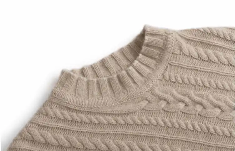 Шерстяной свитер женский полувысокий воротник косой скрученный Свободный ленивый Ветер Шерсть джемпер свитер женские вязаные пуловеры