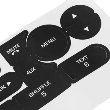 

For Ford Mustang Button decal Front Radio Stereo Button Decals Hot Sale