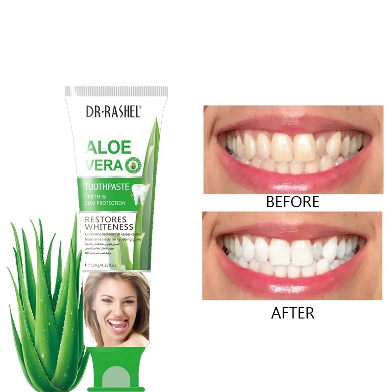 

Aloe Toothpaste Whitening Teeth Remove Oral Bacteria Dental Cream Teeth Cleansing K1
