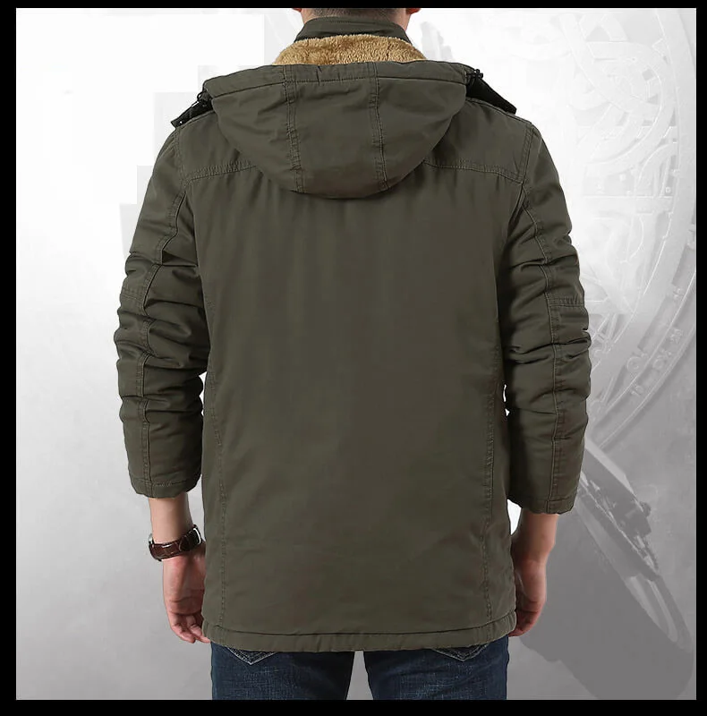Parka Coat Men Cotton Cashmere Plus Size 7XL 8XL For Winter