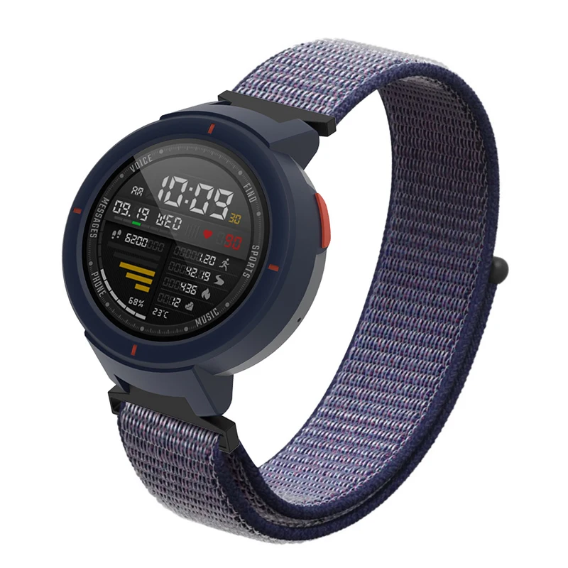 Для Amazfit Verge 3 нейлоновый ремешок браслет+ Защитные чехлы Чехол для Xiaomi Huami Amazfit Смарт часы 3