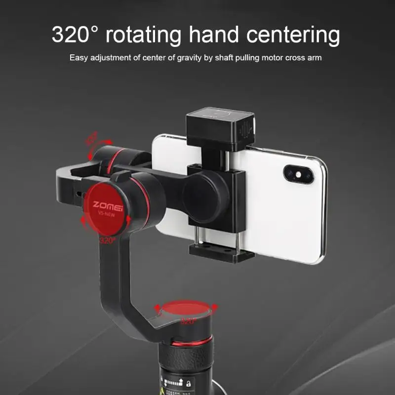  Zomei V5- Three-axis Camera Adjustable Handheld Grip Phone Stabilizer