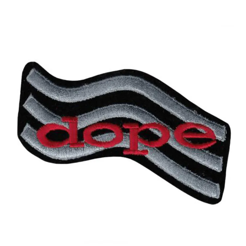 5'' Dope Logo Red Silver Nu Industrial Metal Music Band 5&quot Iron On patch |