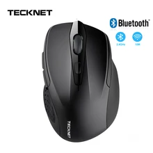 TeckNet 2600 dpi беспроводная мышь компьютерная Bluetooth мышь PC Mause эргономичная мышь 3,0 USB оптическая мышь для ноутбука ПК
