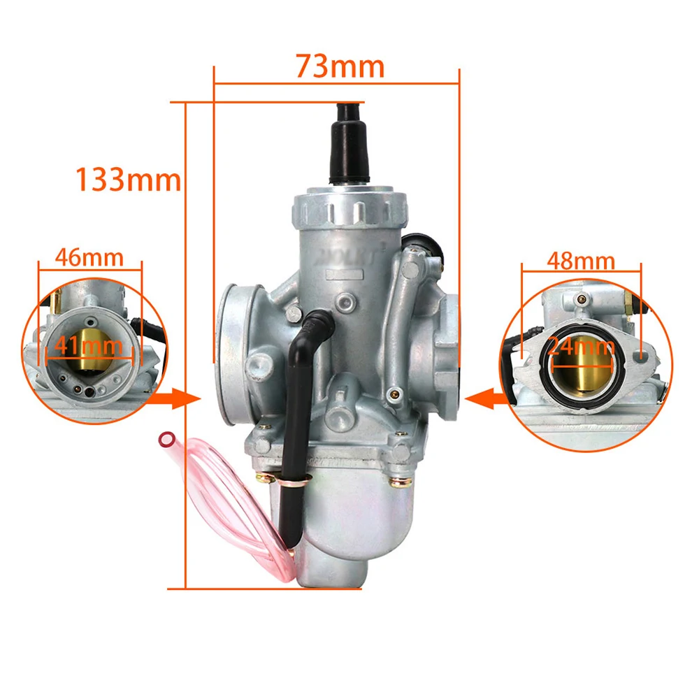 ZSDTRP Molkt Carburetor 24mm Carby Molkt Carburetor For YX125/140/150/160 Pit Dirt Bike 125-160cc