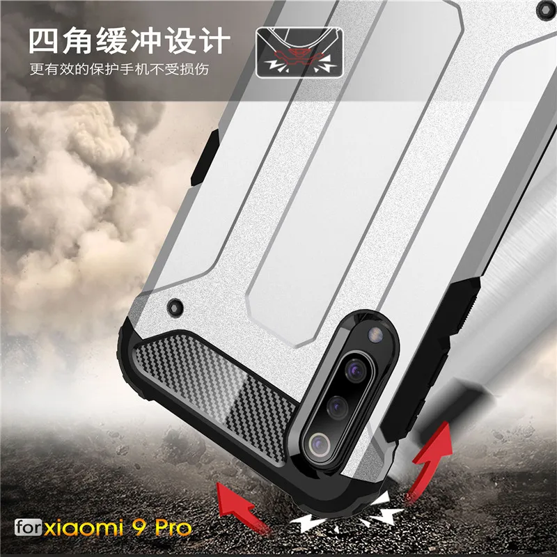 

For Xiaomi Mi 9 Pro Case Armor Phone Back Cover For Xiaomi Mi 9 Pro Silicone Bumper Phone Case Funda For Xiaomi Mi CC9 Pro Capa