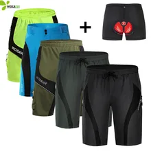 WOSAWE Мужские Mtb велосипедные шорты с 3D гелевым подкладом, светильник, водонепроницаемая велосипедная короткая одежда, свободные шорты для велоспорта