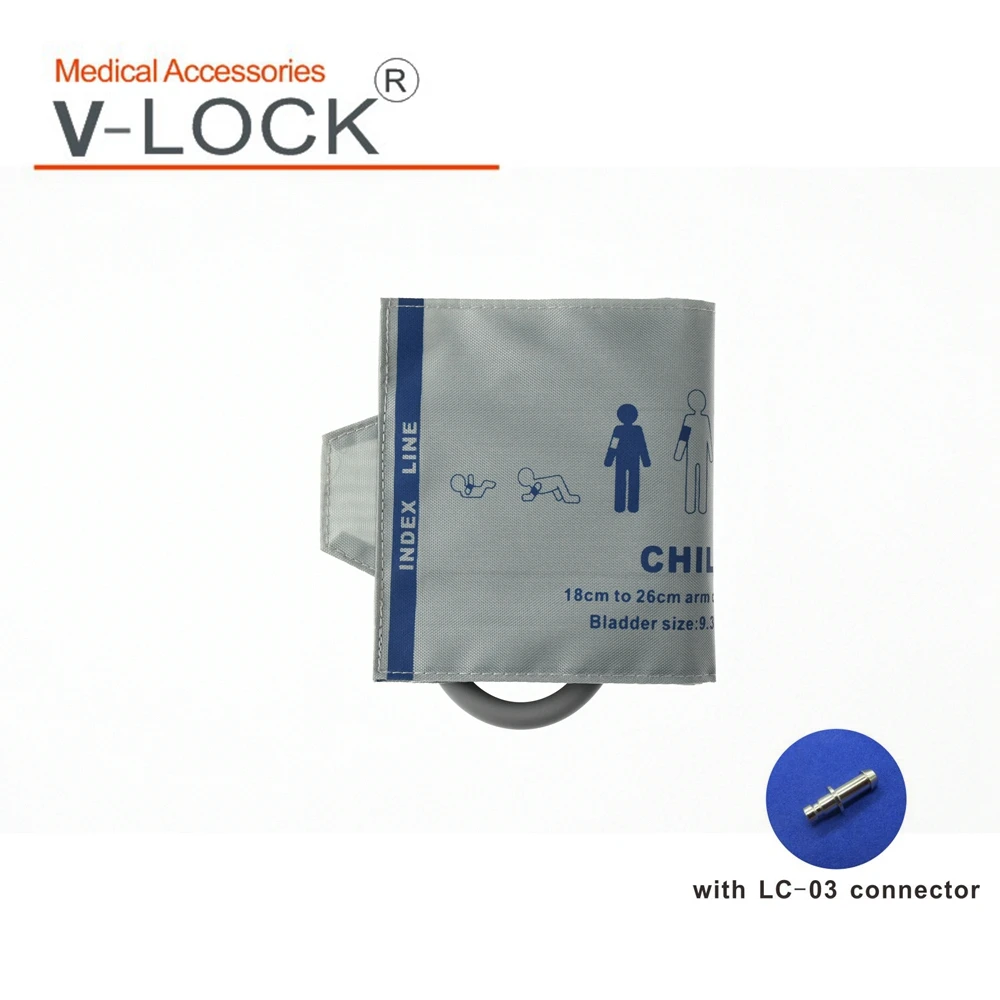 Mindray IPM8/10/12 child arm size blood pressure cuff for patient monitor with connector LC-03 |