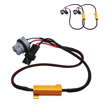 

2* 7440/T20 50W 6ohm Load Resistor Wiring Harness LED Bulb Error-Free Decoding