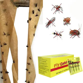 

1 BOX Sticky Ant Fly Repellent Paper Eliminate Flies Insect Bug Home Glue Flytrap Catcher Trap Fly Bug Mosquito Killer Buzz Trap