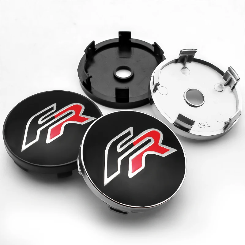 

4PCS 60MM Car Wheel Center Hub Caps Car Emblem Badge Wheel Center Cap for Seat leon FR Ibiza Leon Altea Car Styling Accessories