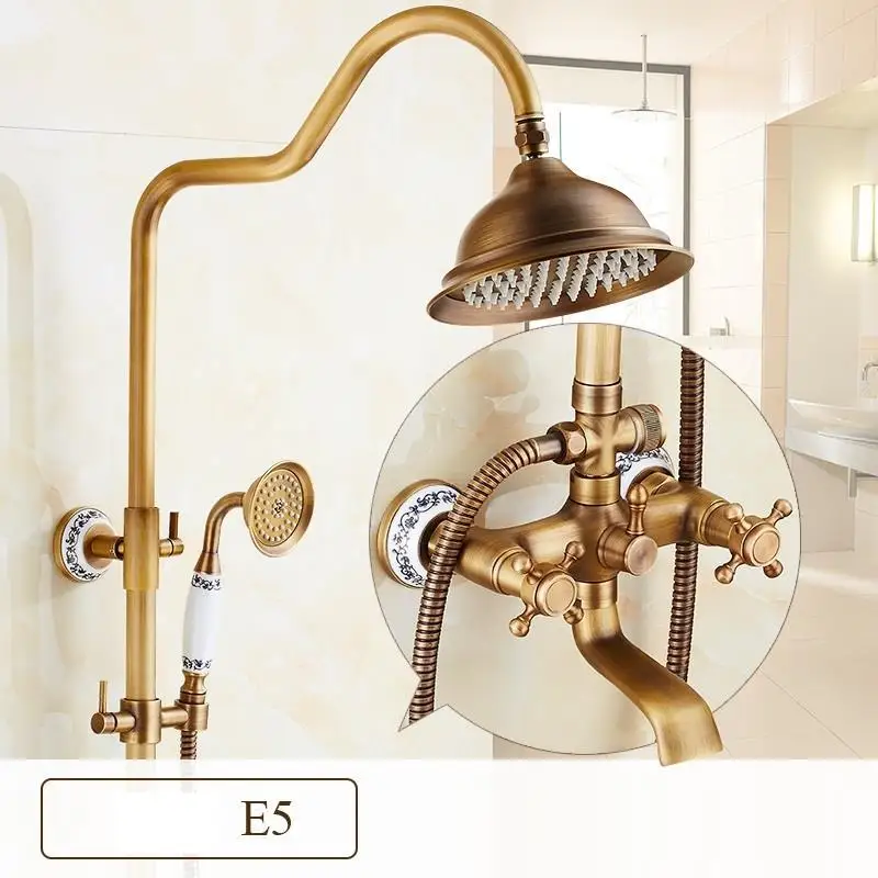 Bain Colonne Douche Doucheset Conjunto Regadera De timna Prysznic ванная комната Eletrico Ducha Chuveiro Do Banheiro душевой набор - Color: Version I