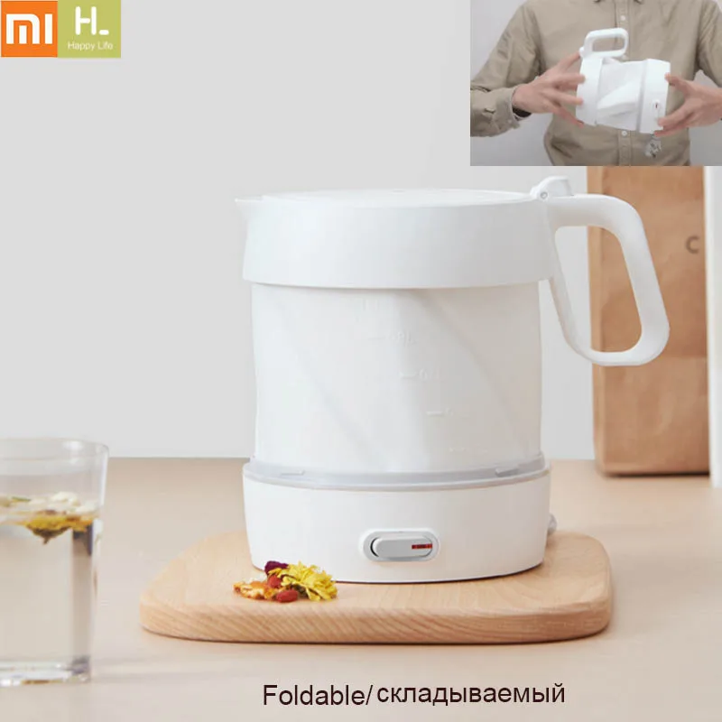 

XIAOMI HL Folding Electric Kettle Handheld Heating Kettle Auto Power-off Protection Wired Portable Kettle for Travel Outdoor