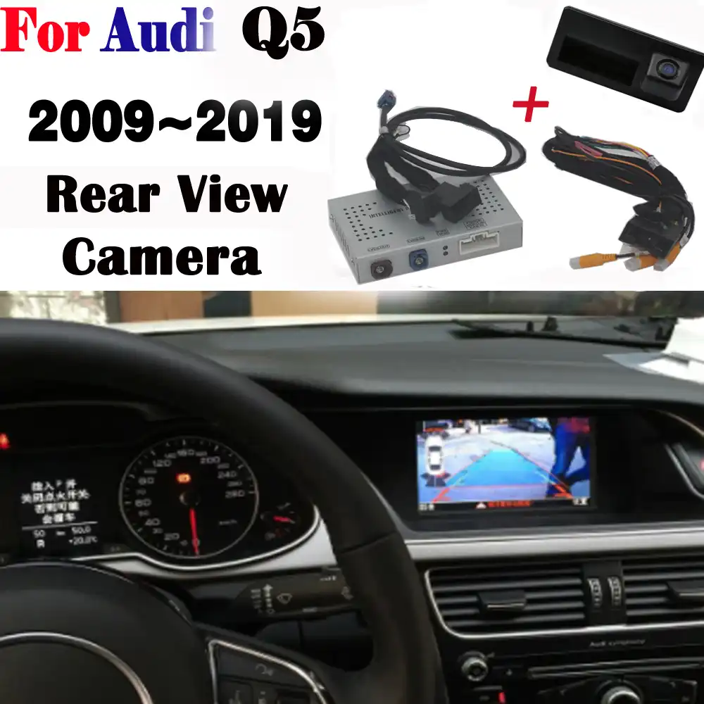 Front Rear View Camera For Audi Q5 2009 2019 Interface Adapter Original Screen Upgrade Display Night Backup Camera Decoder