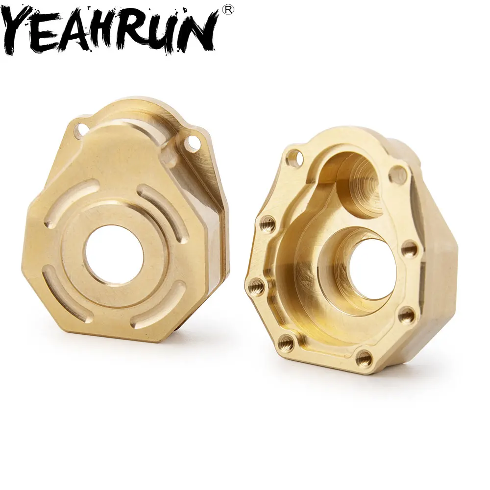 

YEAHRUN 1 Pair Counterweight Knuckle Portal Cover Front/Rear Wheel Hub Case Carrier Outter Shell For Traxxas TRX-4 1/10 RC Car