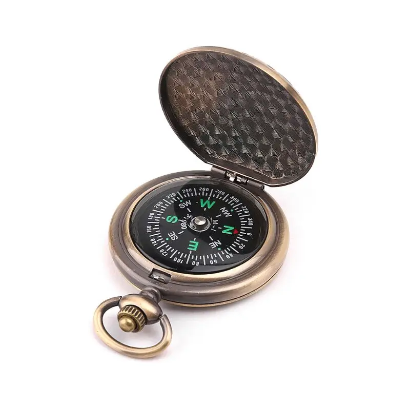 

Zinc Alloy Retro Pocket Watch Compass Outdoor Camping Hiking Survival Navigation