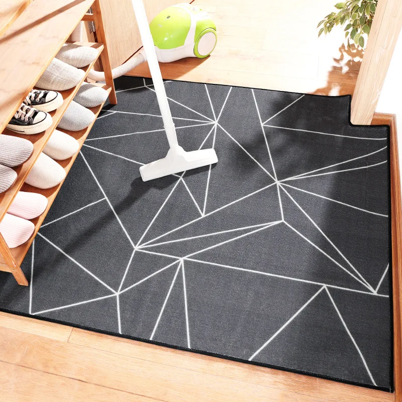 Простой геометрический бытовой износостойкий нейлоновый коврик для дома, спальни, гостиной, дивана