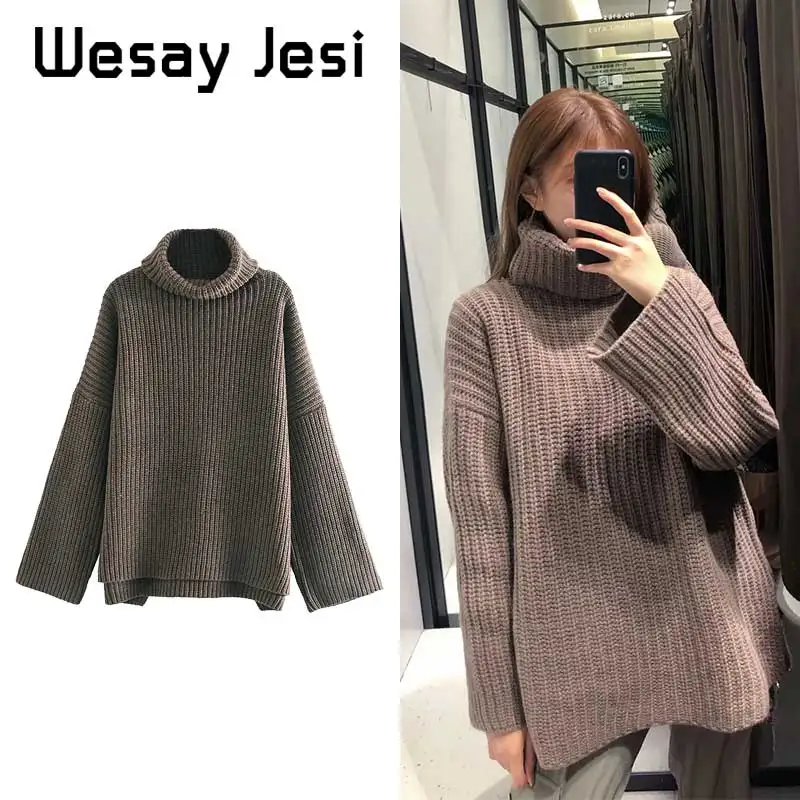 Women Sweater Autumn england style vintage solid turtleneck warm winter sweaters women pull femme sweaters women pullovers tops Women Sweater Autumn england style vintage solid turtleneck warm winter sweaters women pull femme sweaters women pullovers tops