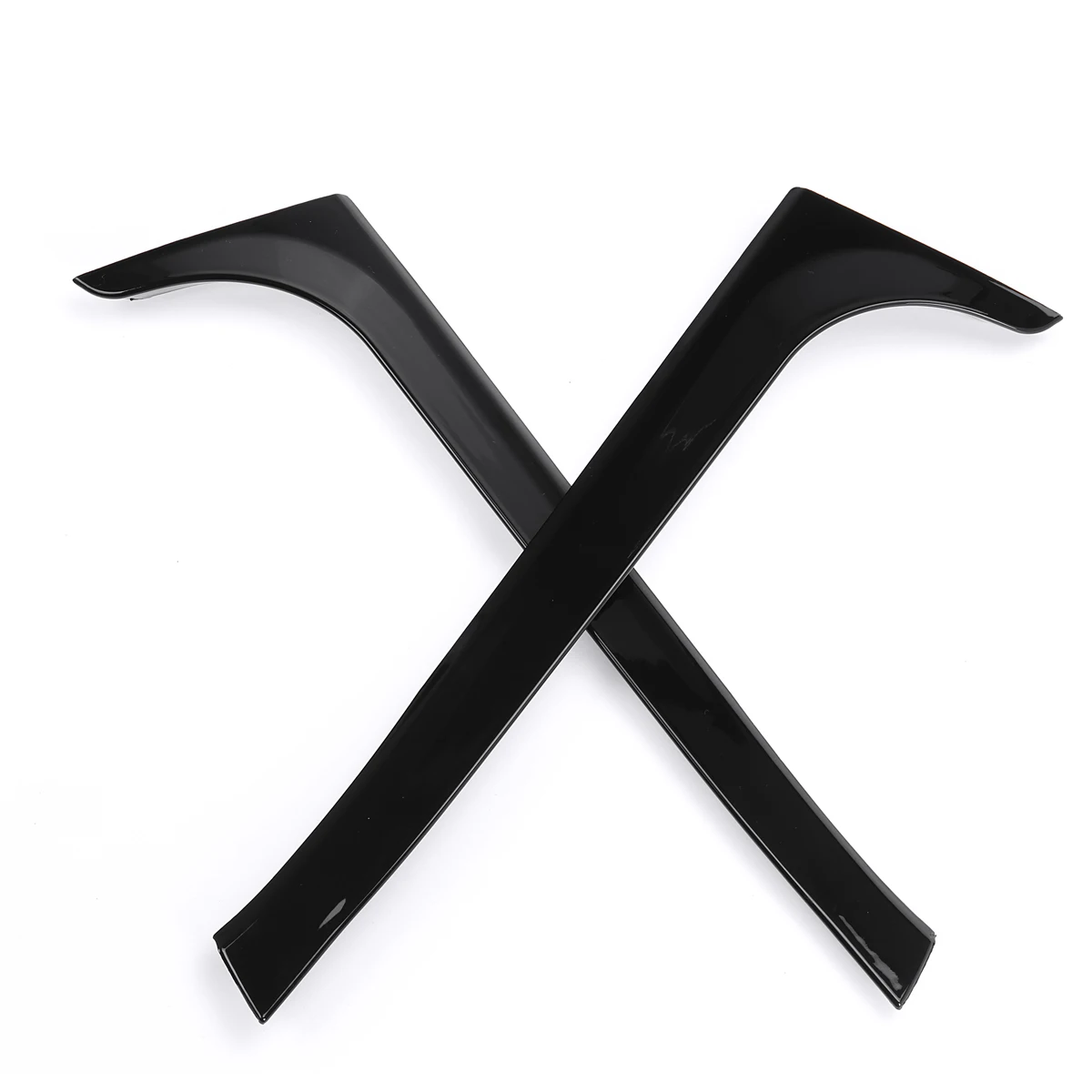 Pair Gloss Black Rear Window Side Spoiler Canard Canards Splitter For VW Golf 6 MK6 2008-2013 Not F