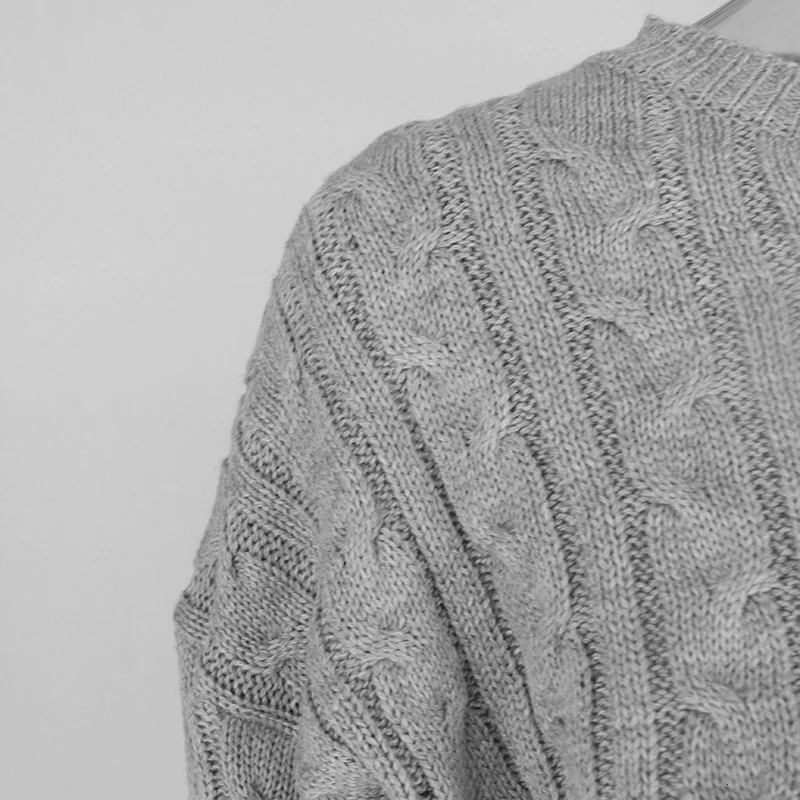 Fuedage Вязание полосатый комплект из двух предметов свитер 2018 осень с круглым вырезом топ и короткие штаны с длинными рукавами комплект из 2