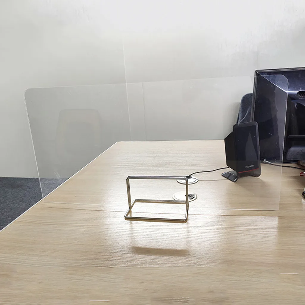 

Sneeze Guard Shield Clear Perfection Desk Privacy Divider Office Divider Partition Desk Separator Panel for Offices School #R20