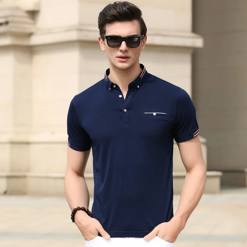 2020 Summer new polos mens polo shirt male business casual short sleeve