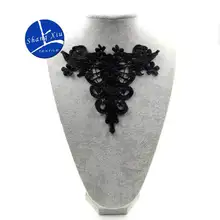 Вышивка шеи воротник diy поддельные съемные воротники водорастворимые Женская бутоньерка трехмерные кружевные аксессуары