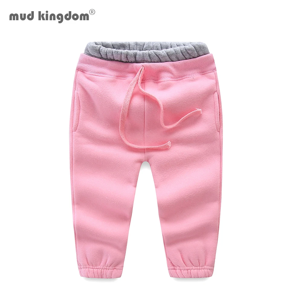 Детские брюки с высокой талией мультяшным медведем|fleece pants kids|pants kidstrousers baby |