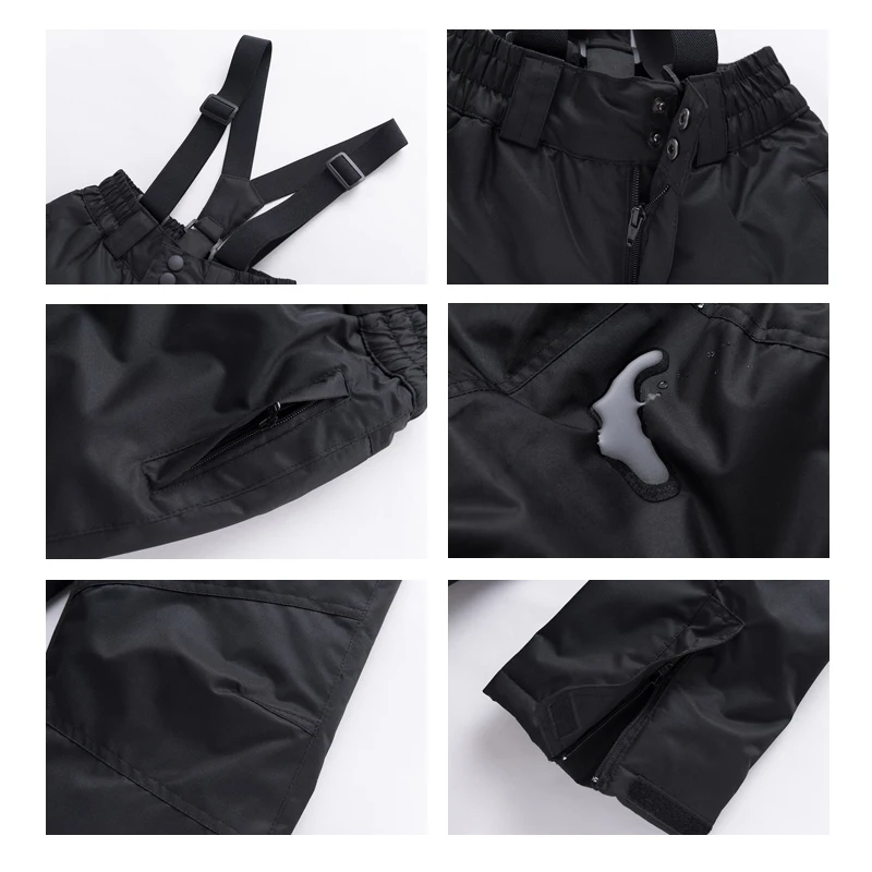 Детский лыжный костюм детская зимняя теплая ветрозащитная водонепроницаемая