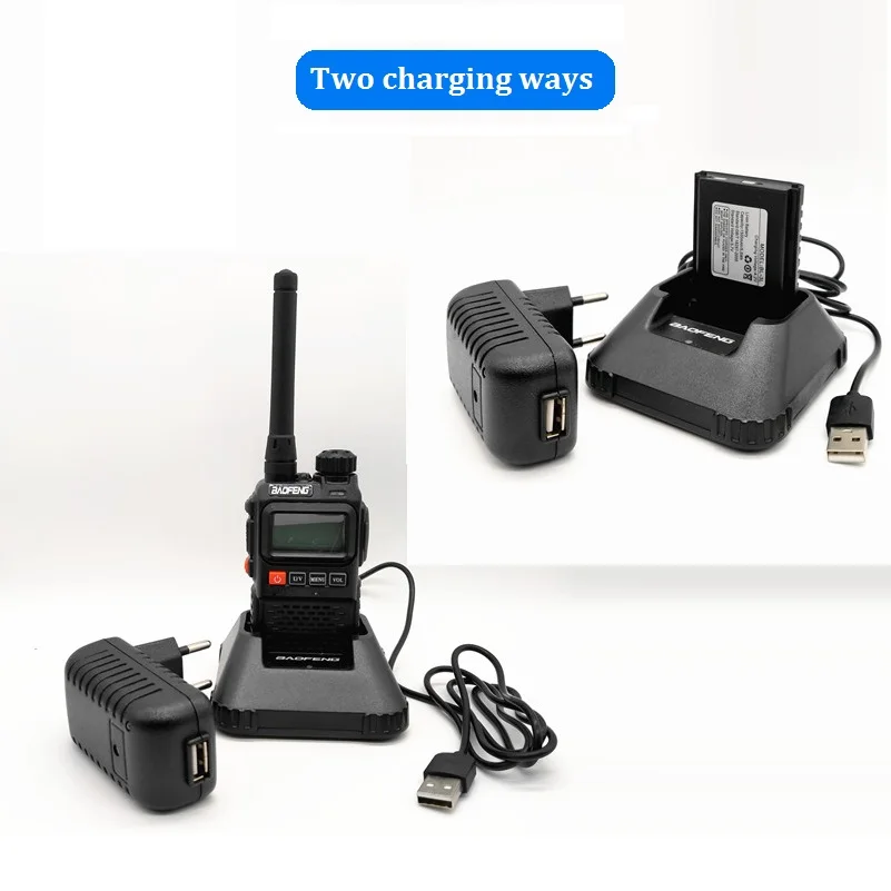 Портативная рация дальнего радиуса действия BAOFENG UV 3R PLUS 2 шт. CB радио УВЧ