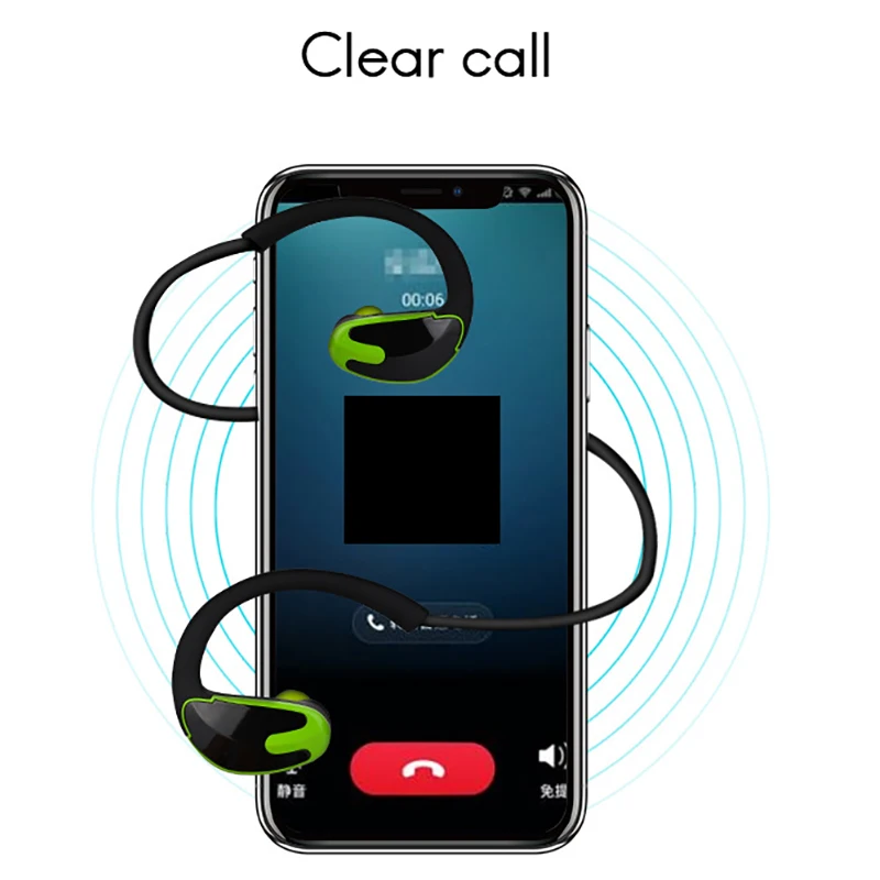 Wireless Rear Mounted Bluetooth Headset After Business V4 1 Wireless Sports CSR High End R8 Bluetooth Headset