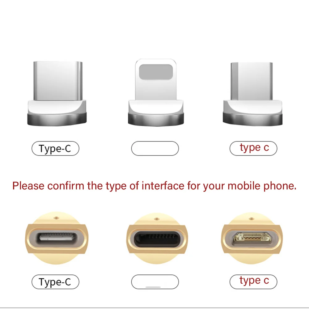Магнитный адаптер 3A преобразователь тока быстрой зарядки 3 в 1 адаптер IOS Android type-C Магнитный трансферный разъем Micro USB