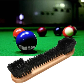 

9inch Table Rail Pool Snooker Billiard Wooden Cleaning Brush Home Cleaner Tool