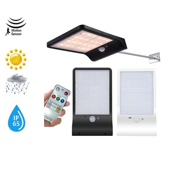 

Solar Rechargeable PIR Motion Sensor LED Garden Light Lawn lamp 48 LEDs Outdoor Waterproof Fence Yard Pathway Night Lighting rem