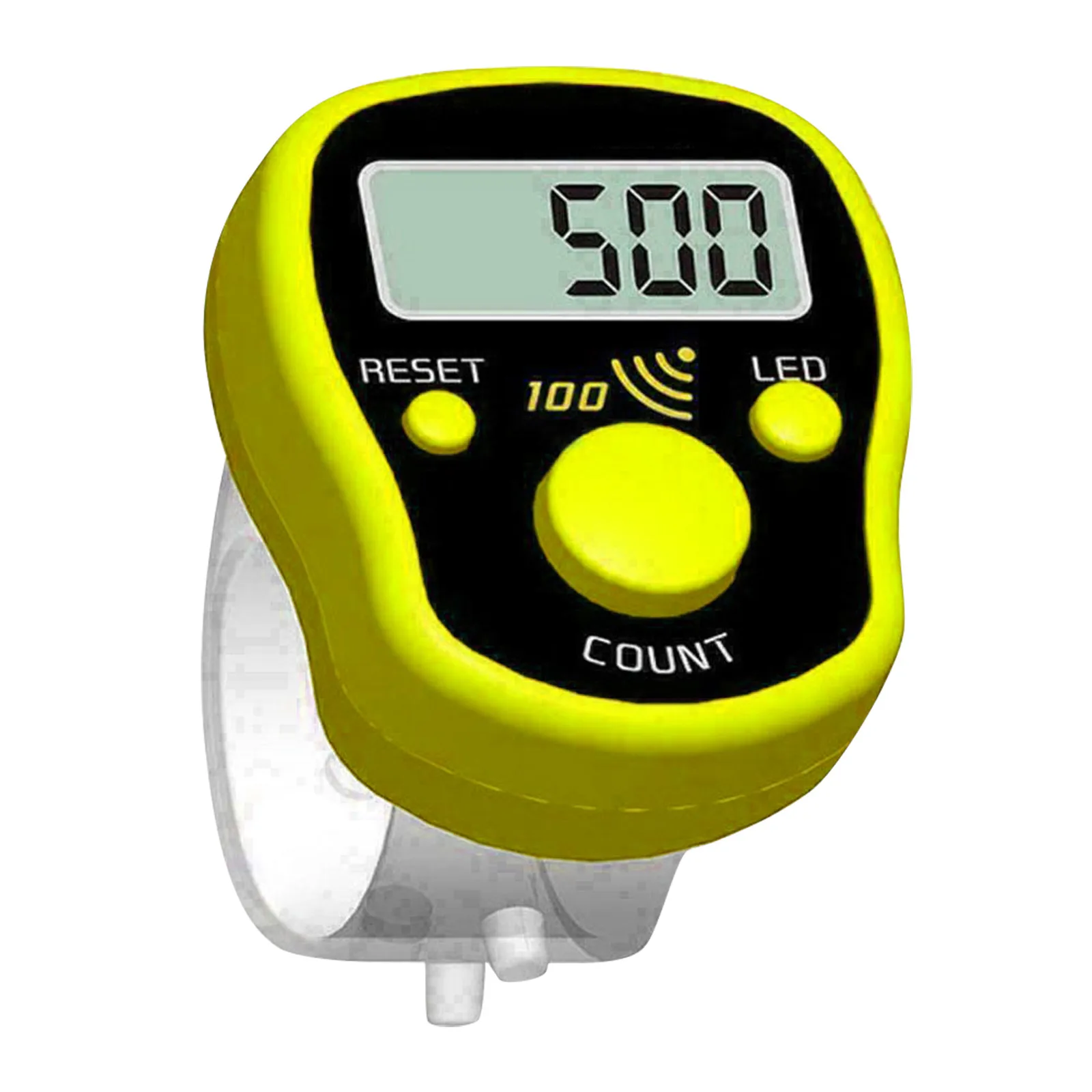 Hand Tally Counter Electronic Counter Stitch Marker Row Hand Tally Finger Counter LCD Electric Digital Display with Light for Sewing Knitting