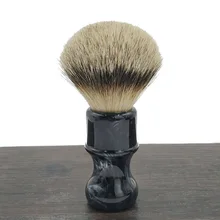 Dscosmetic Обсидиановая Смола Ручка 24 мм супер барсук волосы узлы щетка для бритья