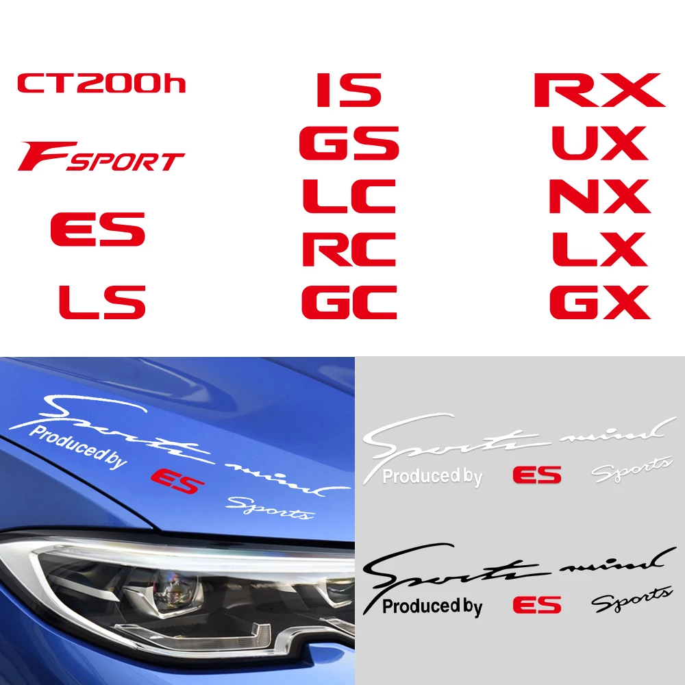 

Car Light Eyebrows Stickers Headlight Eyebrows Styling Decor Decal for Lexus CT200h F Sport ES LS IS GS LC RC GC RX UX NX LX GX