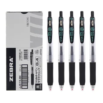 

ZEBRA JJ15 press neutral pen refill 0.3mm&0.4mm student office writing JJS15 black pen 10pcs/lot