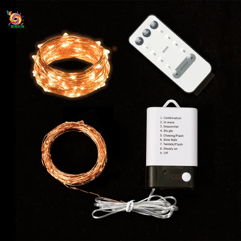 

Remote Control Copper Wire Lamp String USB And 3AA Battery-Dual-Purpose Remote Control Lighting Chain New Style Christmas Decora