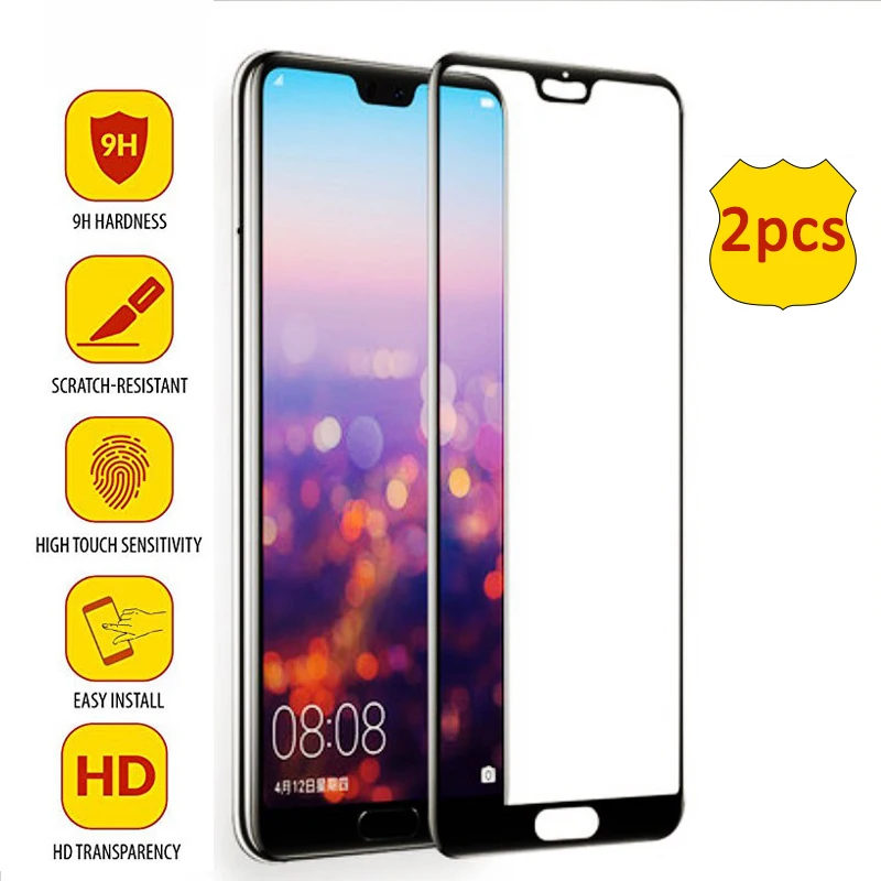 2 шт./лот защитное закаленное стекло на huawei mate 20 lite P20 P30 P Smart 2019 Nova 3 3e 30 psmart plu glass |
