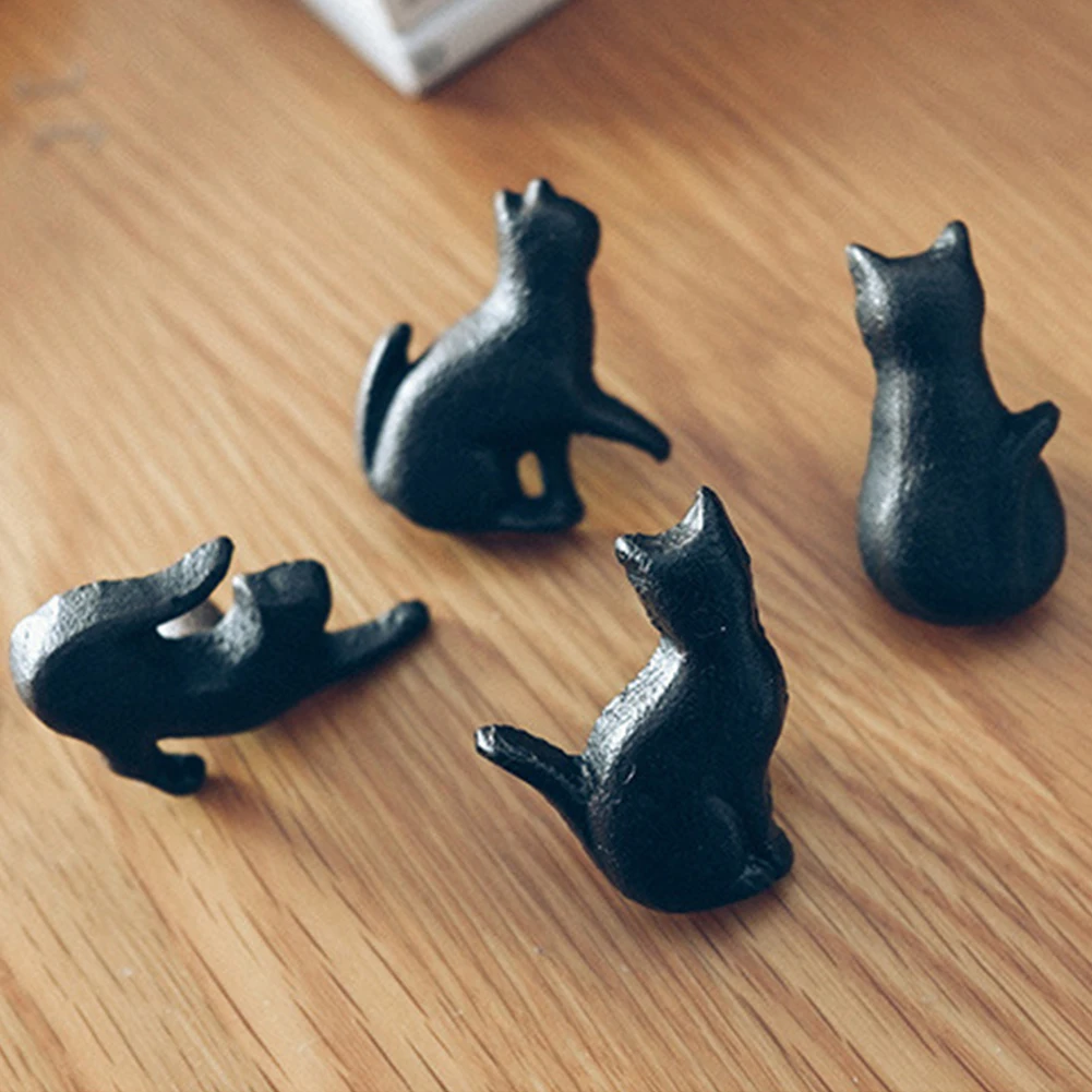 Шкаф чугунные детали для дома, выдвижного ящика Ручка "кошки", тянуть ручки мебельные металлические изделия и декор шкаф 3D шкаф милый
