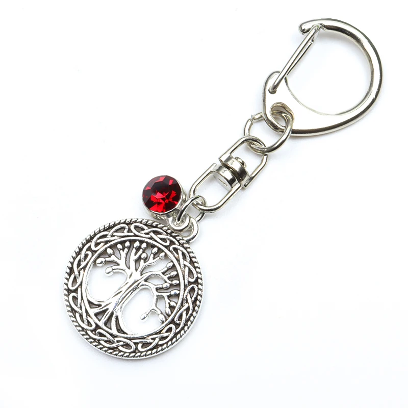 Details about    Vintage Silver Norse Viking World Tree Of Life Keychain Keyring Gifts Jewelry 