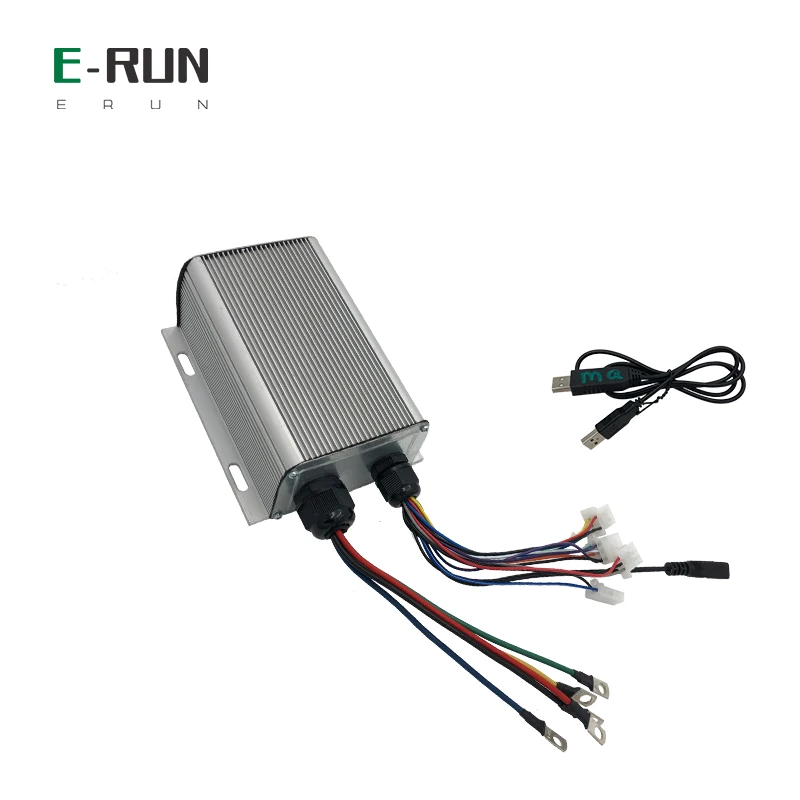 US $113.98 1000W1500W SVMC7245 45A Programmable Brushless Bicycle Motor Controller With Ignition Throttles For Electric Scooter